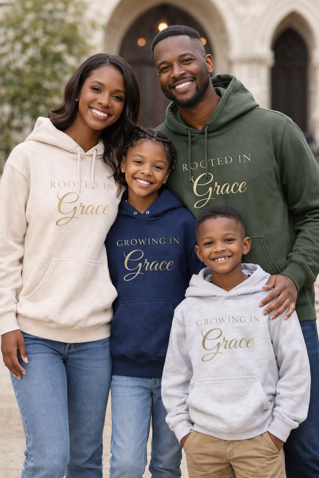UNDIM | Rooted in Grace™ - Adult Christian Premium Hoodie